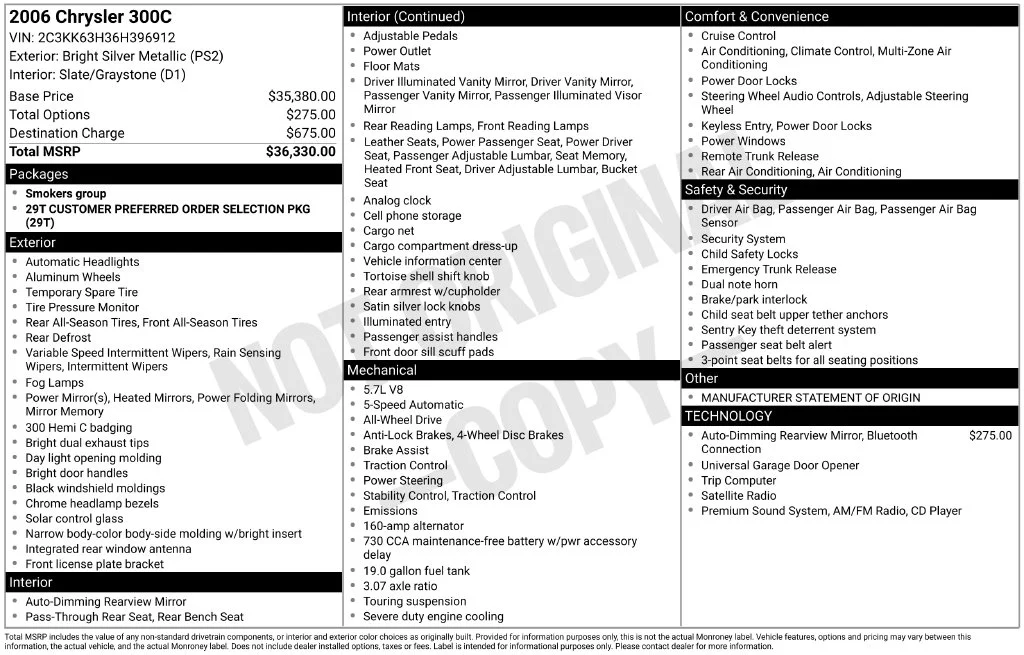 Used 2006 Silver Chrysler Base image 22