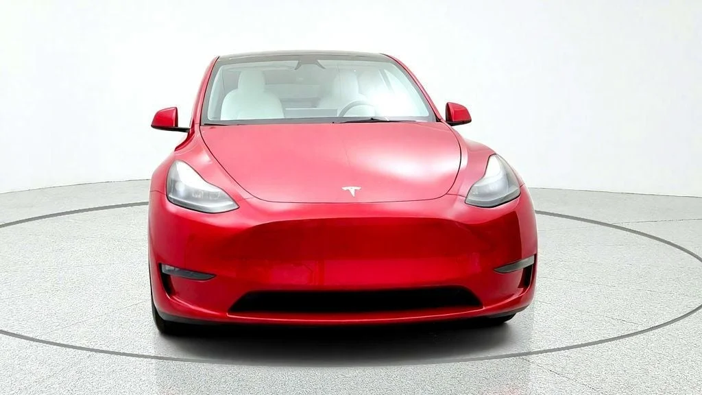Used 2023 Red Multi-Coat Tesla Long Range AWD image 2