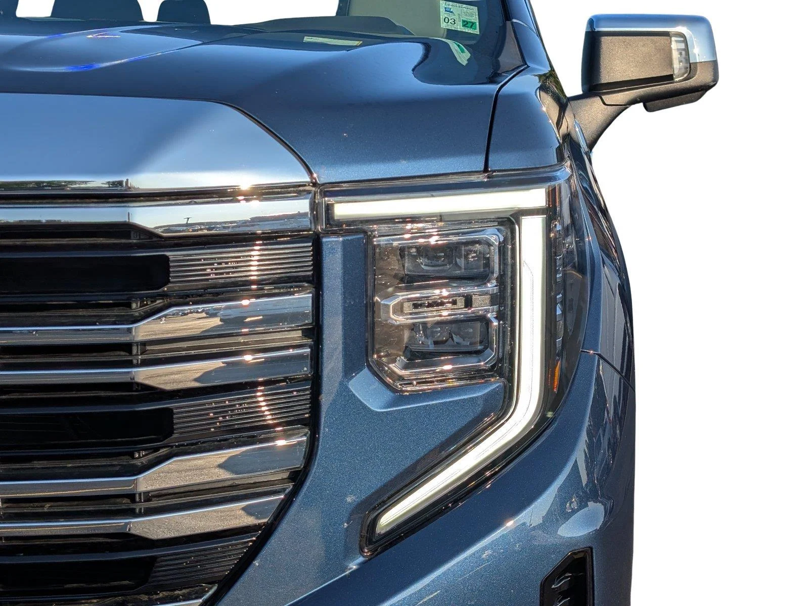 Used 2022 PACIFIC BLUE METALLIC GMC SLT image 12