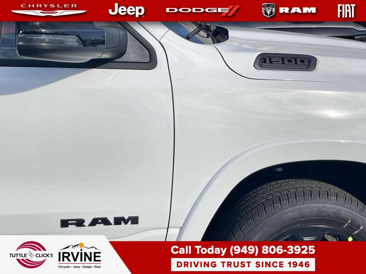 New 2027 Bright White Clear-Coat Exterior Paint RAM Big Horn image 14