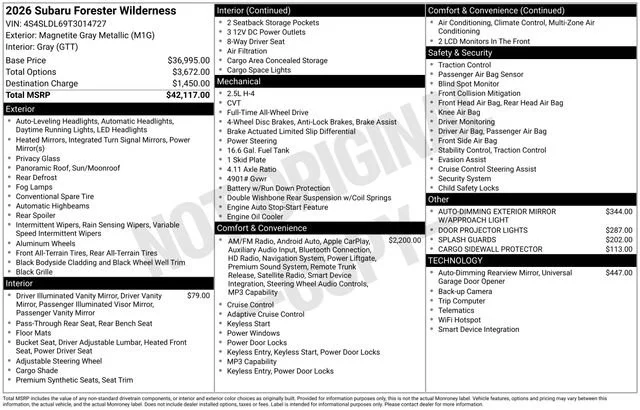 2026 Subaru Forester Wilderness - Photo 35