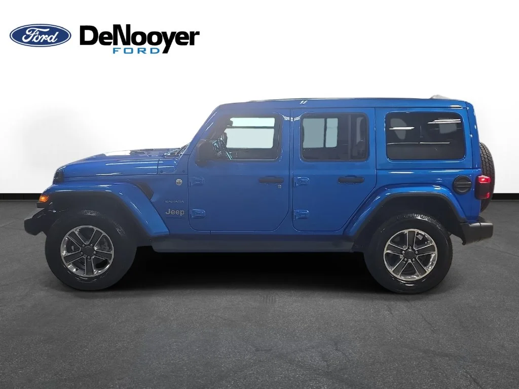 Certified Used 2022 Blue Jeep Unlimited Sahara image 10