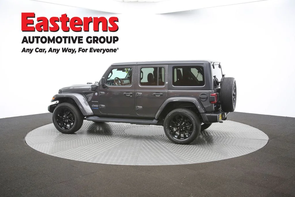 Used 2021 Gray Jeep Unlimited Sahara 4xe image 62