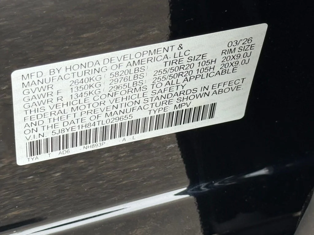 New 2026 Majestic Black Pearl Acura Advance Package image 30