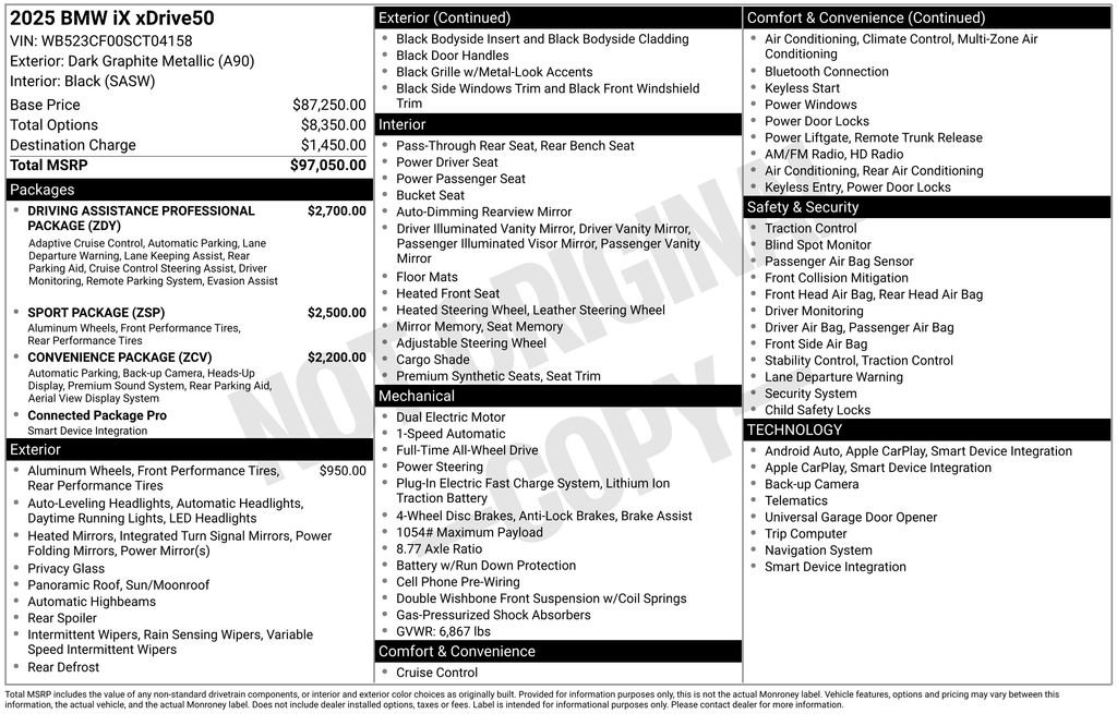 Used 2025 Gray BMW xDrive50 image 5