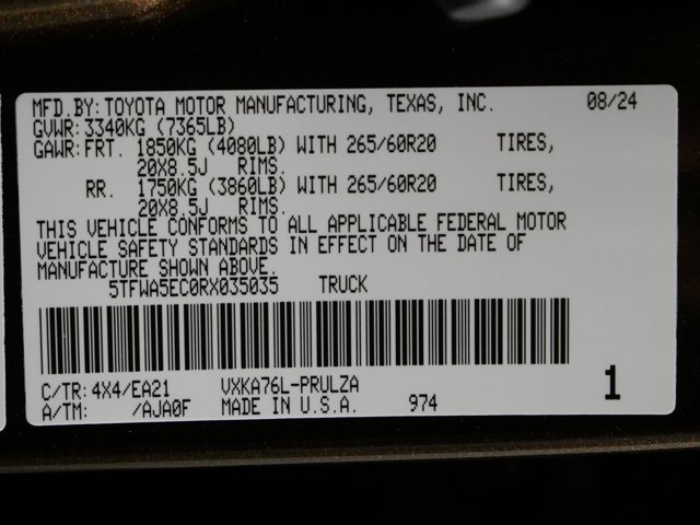 Used 2024 Smoked Mesquite Toyota Crew Cab Limited w/ Premium Pkg & TRD Off-Road Pkg image 31