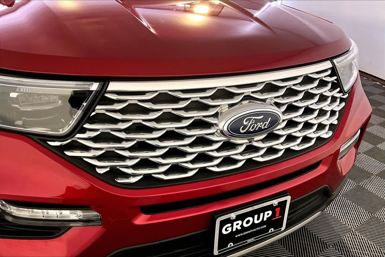 Used 2021 Rapid Red Metallic Tinted Clearcoat Ford Platinum image 50
