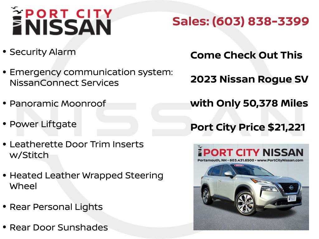 Used 2023 Brilliant Silver Metallic Nissan SV PREMIUM W/PANORAMIC SUNROOF image 21
