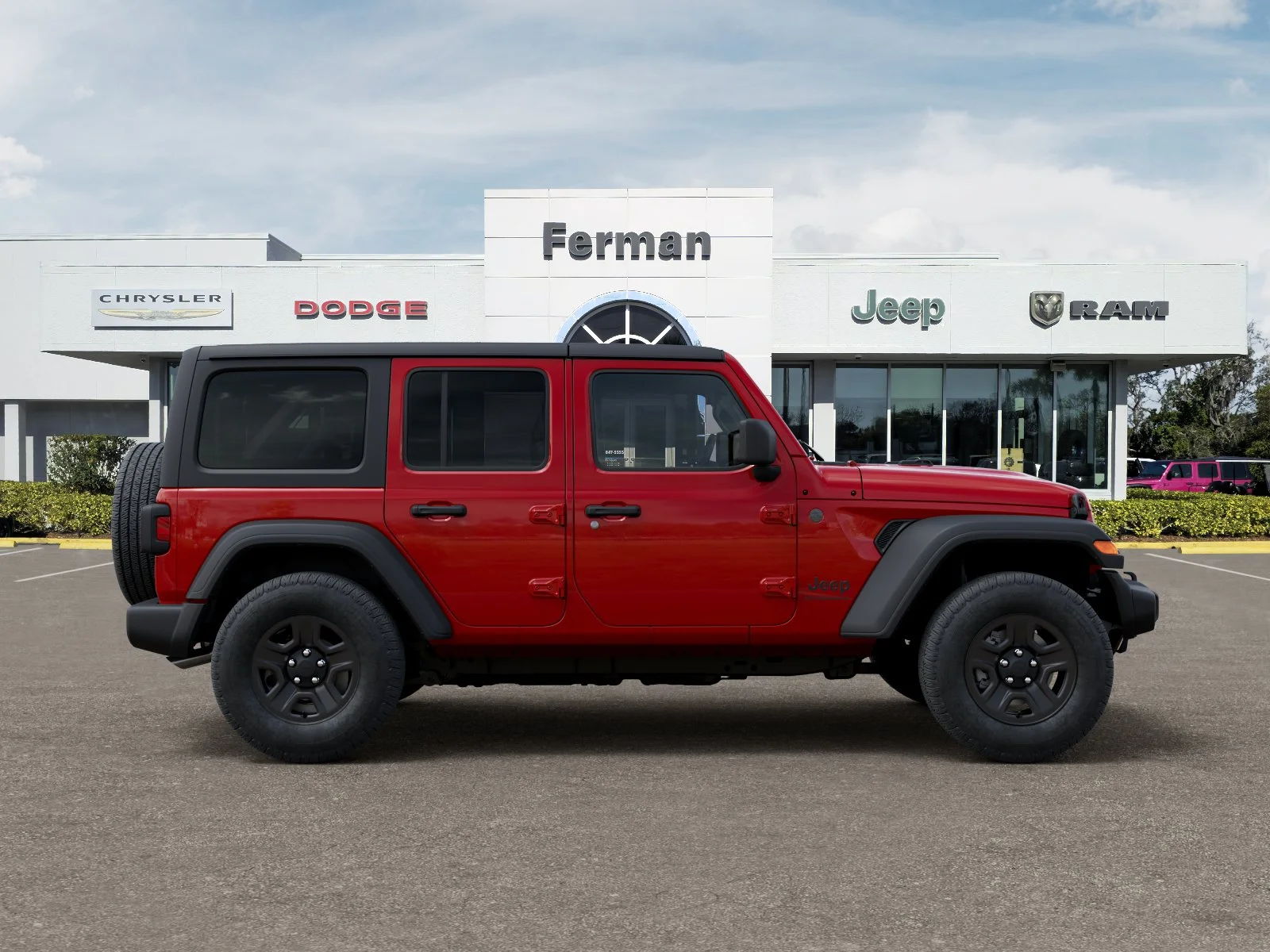 New 2026 Firecracker Red Clear-Coat Exterior Paint Jeep Sport image 55
