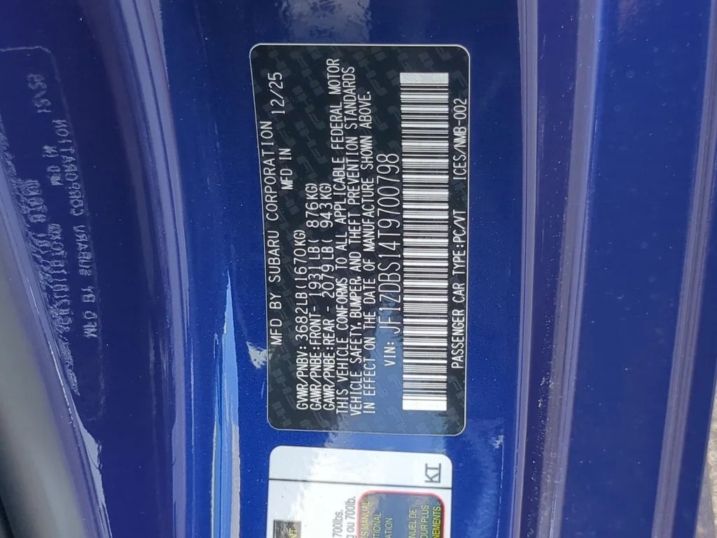 New 2026 SAPPHIRE BLUE PEARL Subaru tS image 32