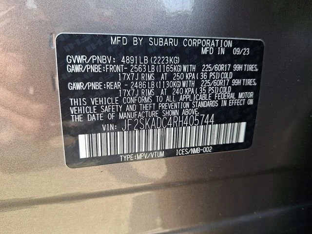 Used 2024 Brown Subaru Premium image 27