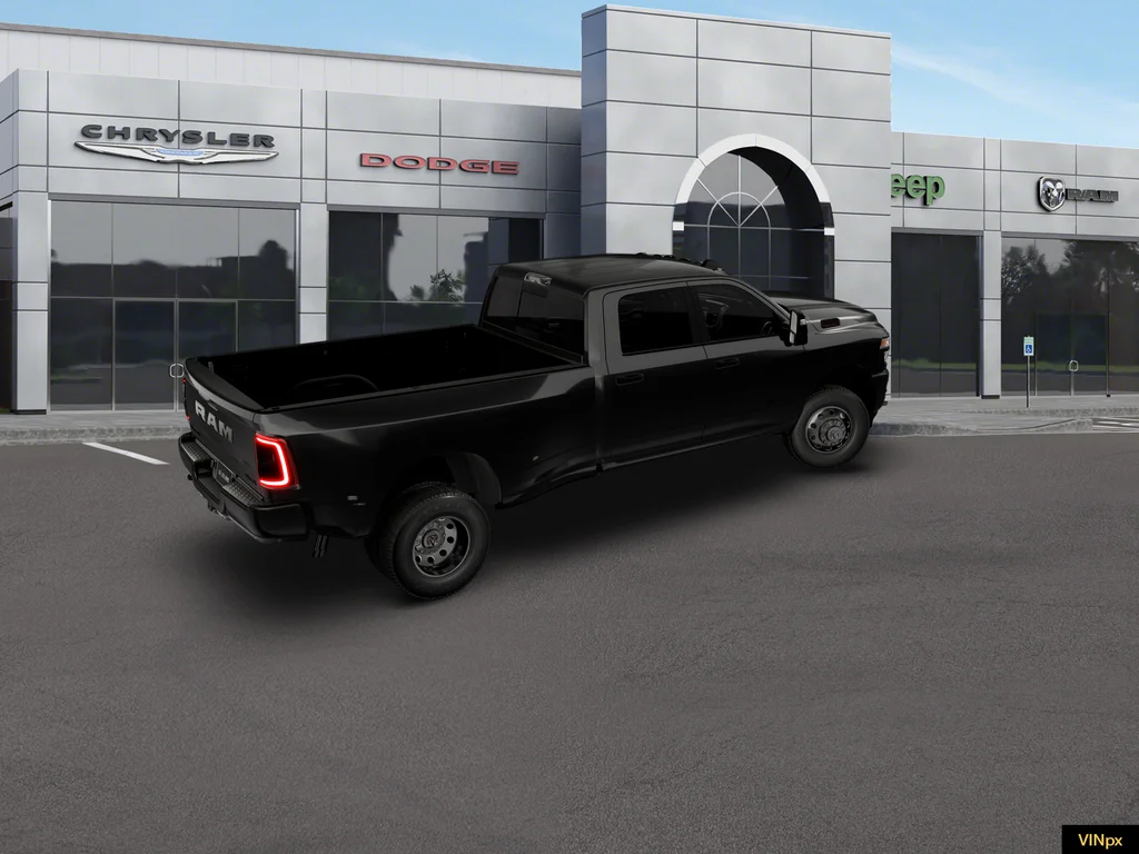 New 2026 Diamond Black Crystal Pearl-Coat Exterior Paint RAM Big Horn Night Edition image 7