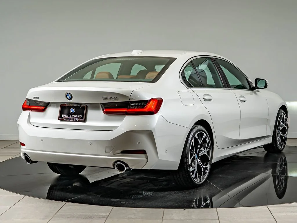 Certified Used 2025 Mineral White Metallic BMW 330i xDrive image 5