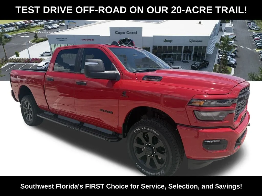 New 2026 Flame Red Clear-Coat Exterior Paint RAM Big Horn image 2