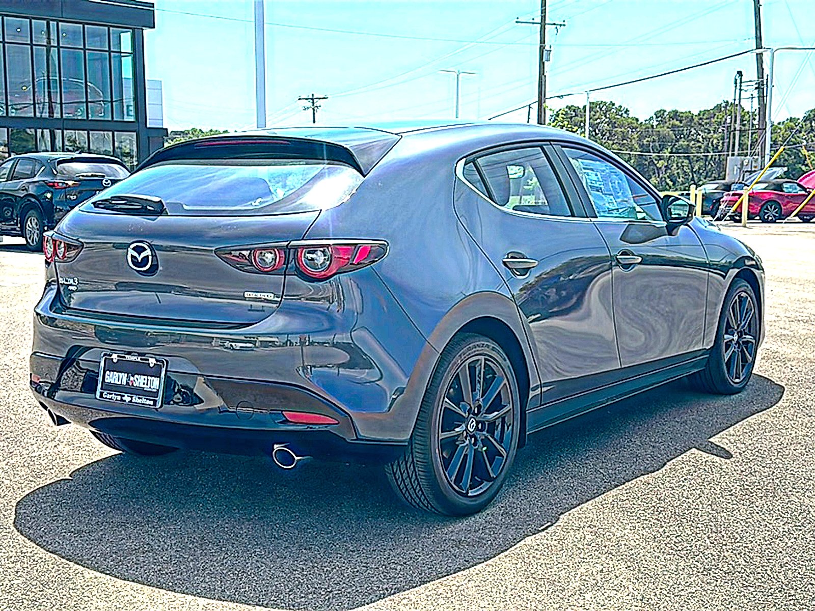 Used 2025 Polymetal Gray Metallic Mazda 2.5 S Carbon Edition image 8