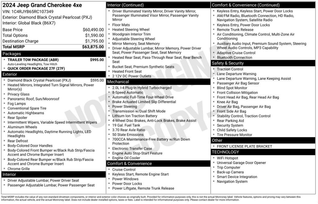 Used 2024 Black Jeep 4xe image 6