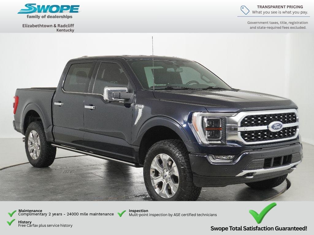 Used 2023 Antimatter Blue Metallic Ford Platinum image 1