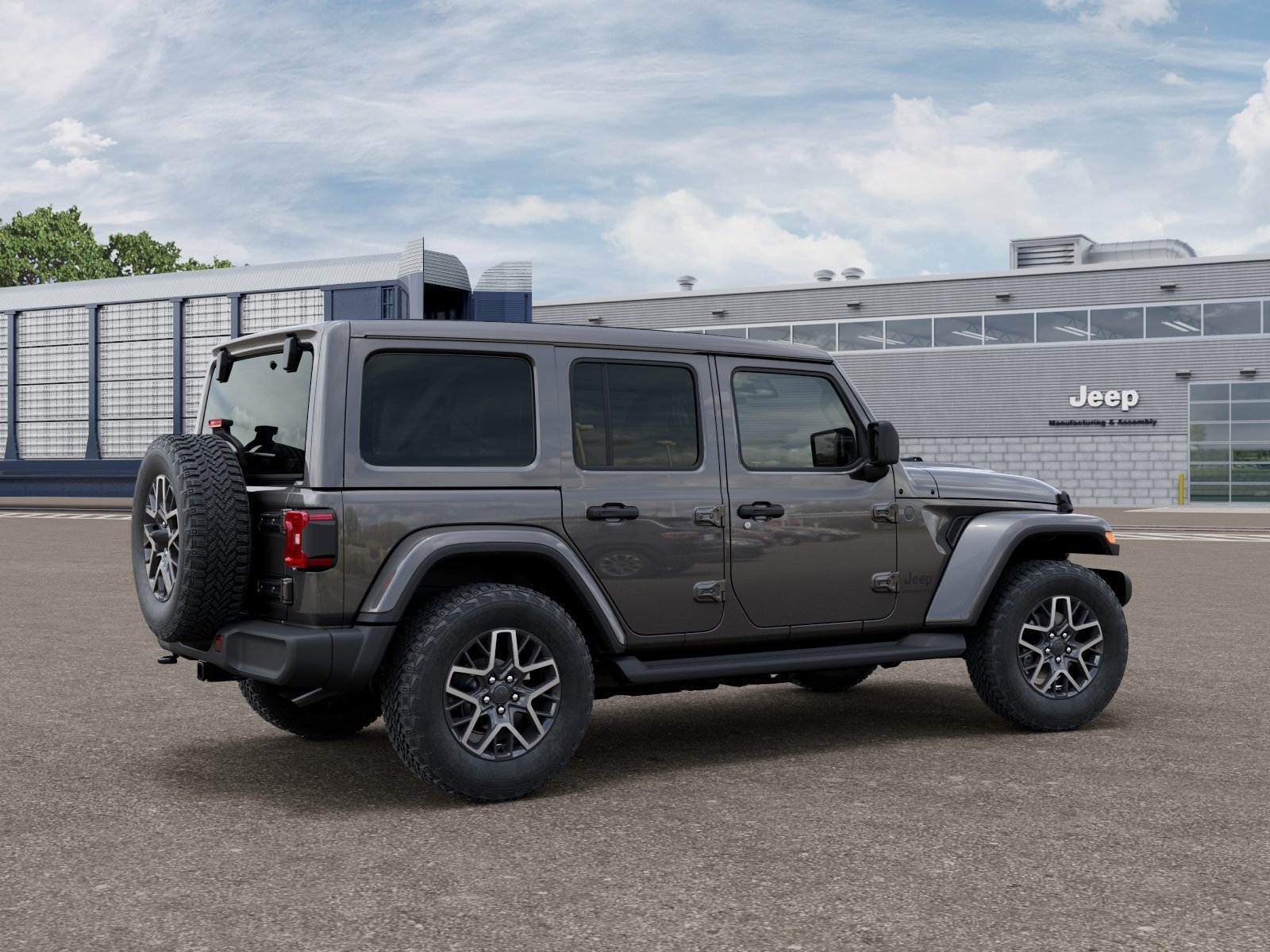 New 2027 Granite Crystal Metallic Clear-Coat Paint Jeep Sahara image 4