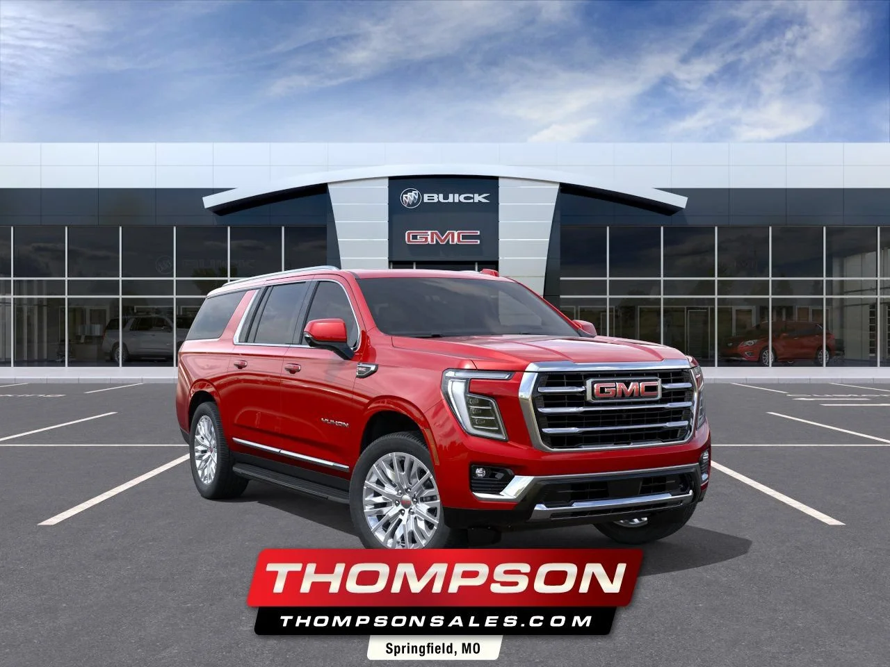 New 2026 Volcanic Red Tintcoat GMC Elevation image 1