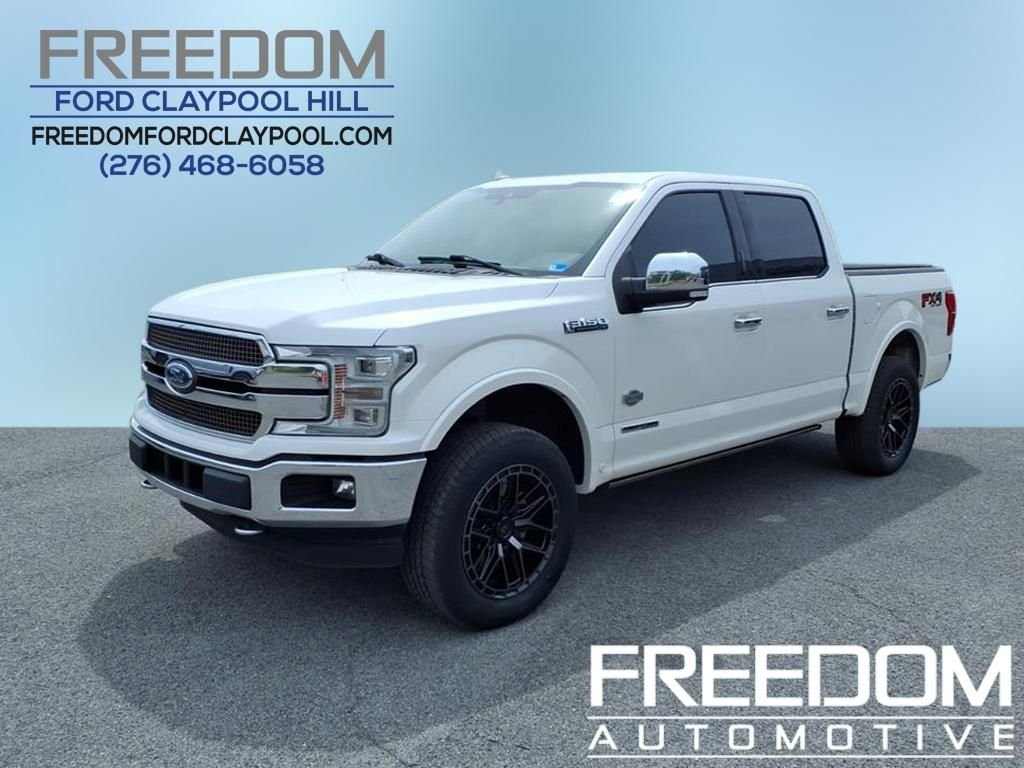 Used 2018 White Platinum Clearcoat Metallic Ford King Ranch image 1