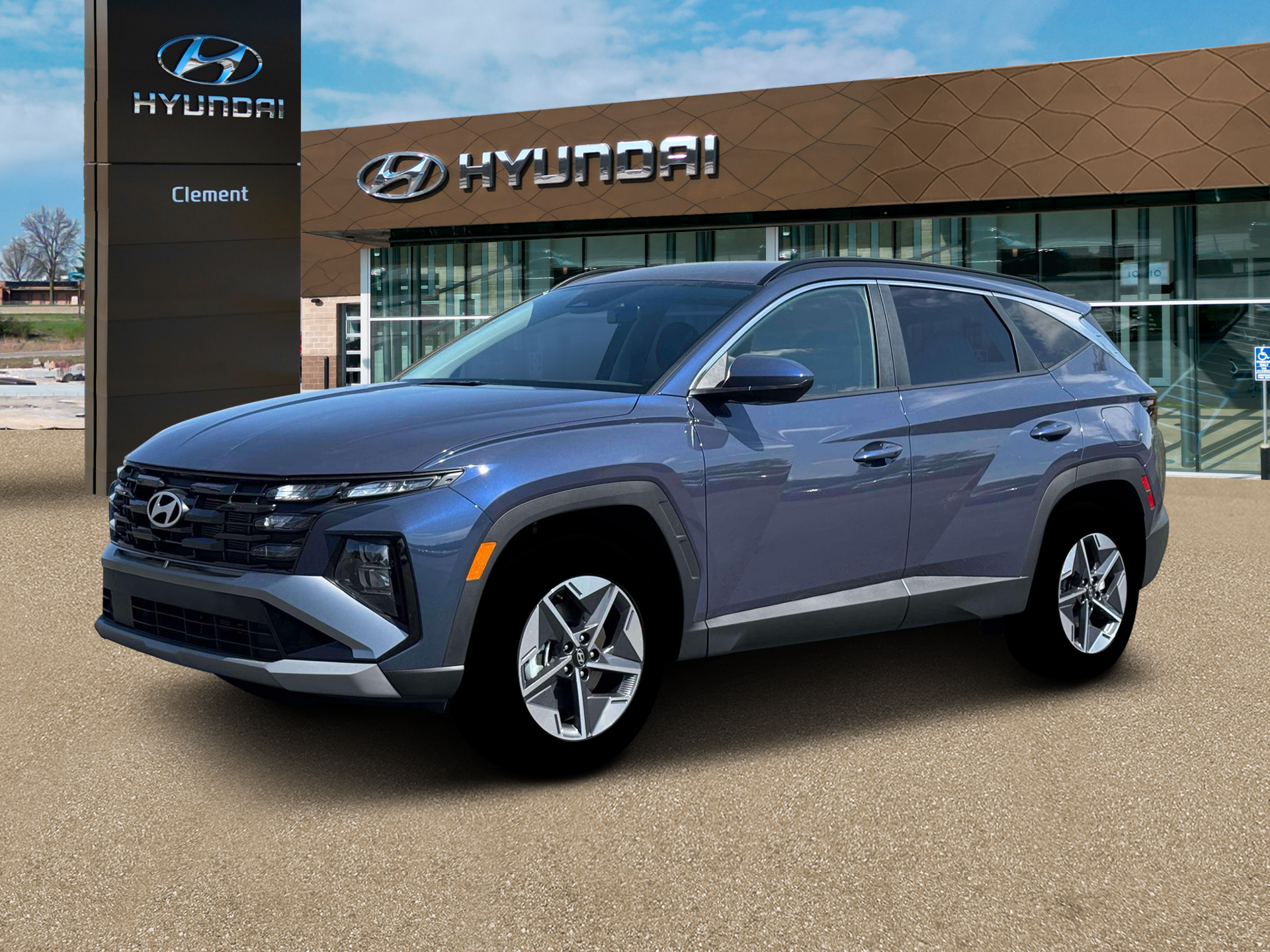 New 2026 Blue Hyundai SEL Plus AWD image 2