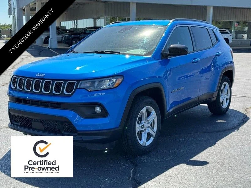 Certified Used 2023 Blue Jeep Latitude image 8