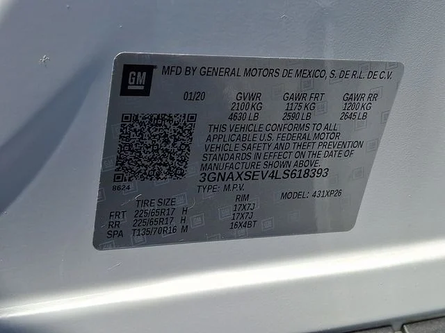 Used 2020 Summit White Chevrolet LS image 25