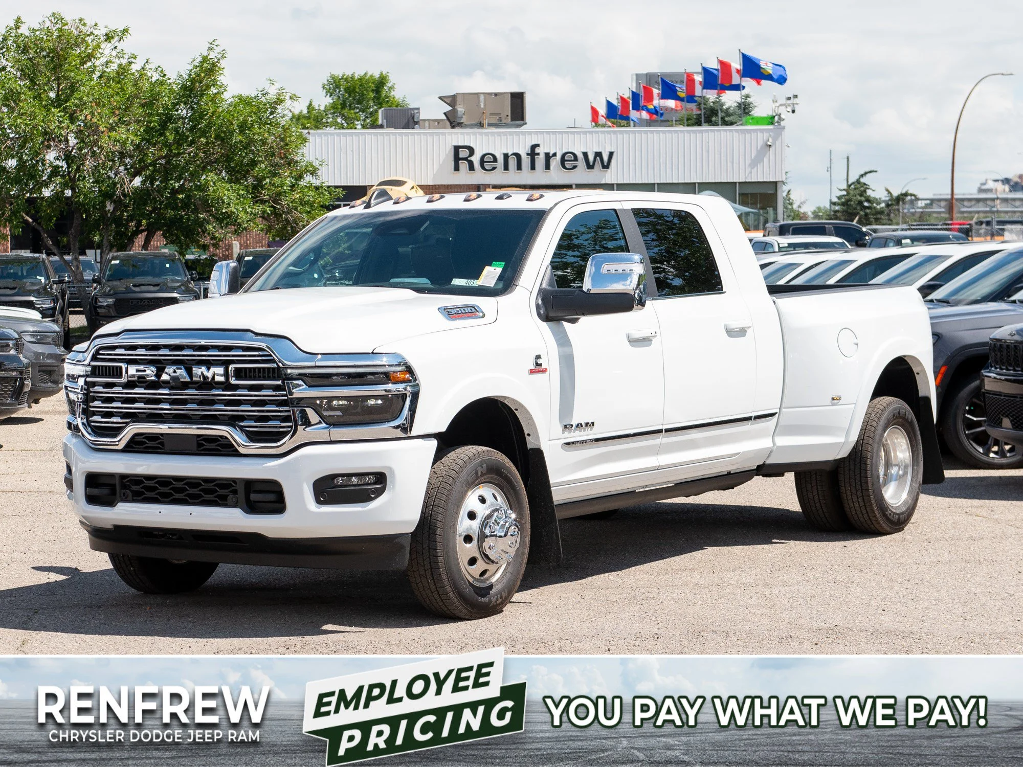 New 2026 White RAM Limited* Mega Cab image 1