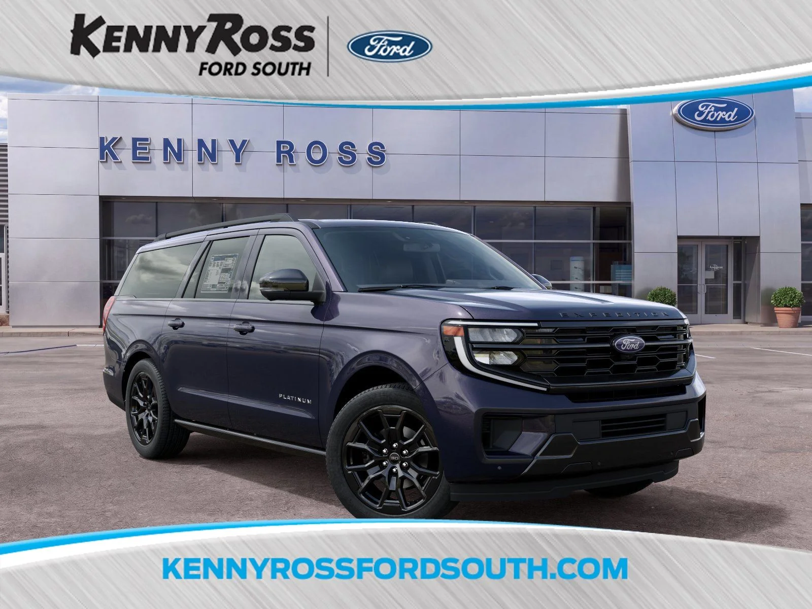 New 2027 Blue Ember Metallic Ford Platinum image 1