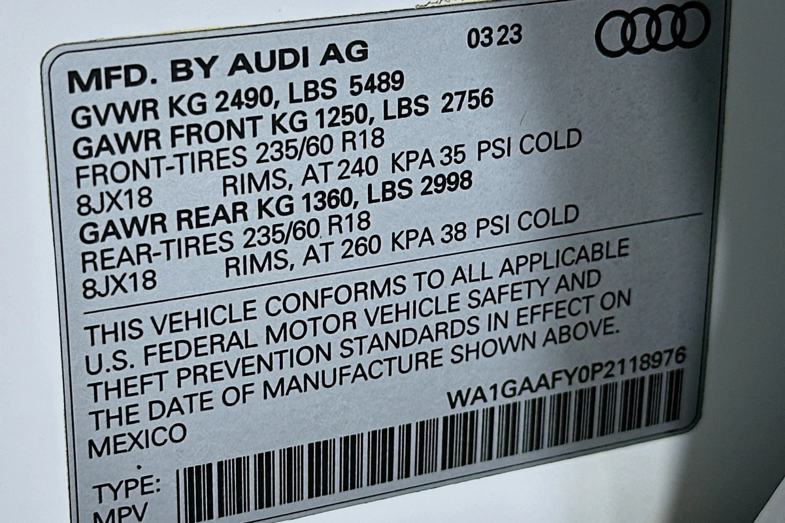 Used 2023 Ibis White Audi S line Premium image 24
