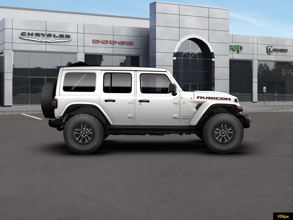 New 2026 Bright White Clear-Coat Exterior Paint Jeep Rubicon X image 8