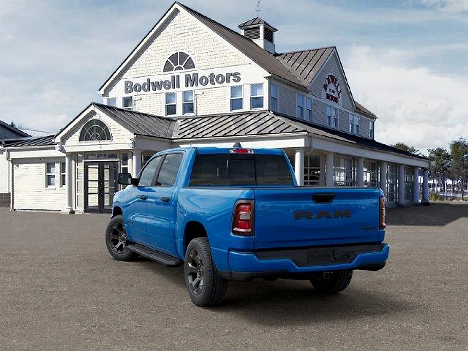 New 2026 Hydro Blue Pearl-Coat Exterior Paint RAM Express Crew Cab 4x4 5
