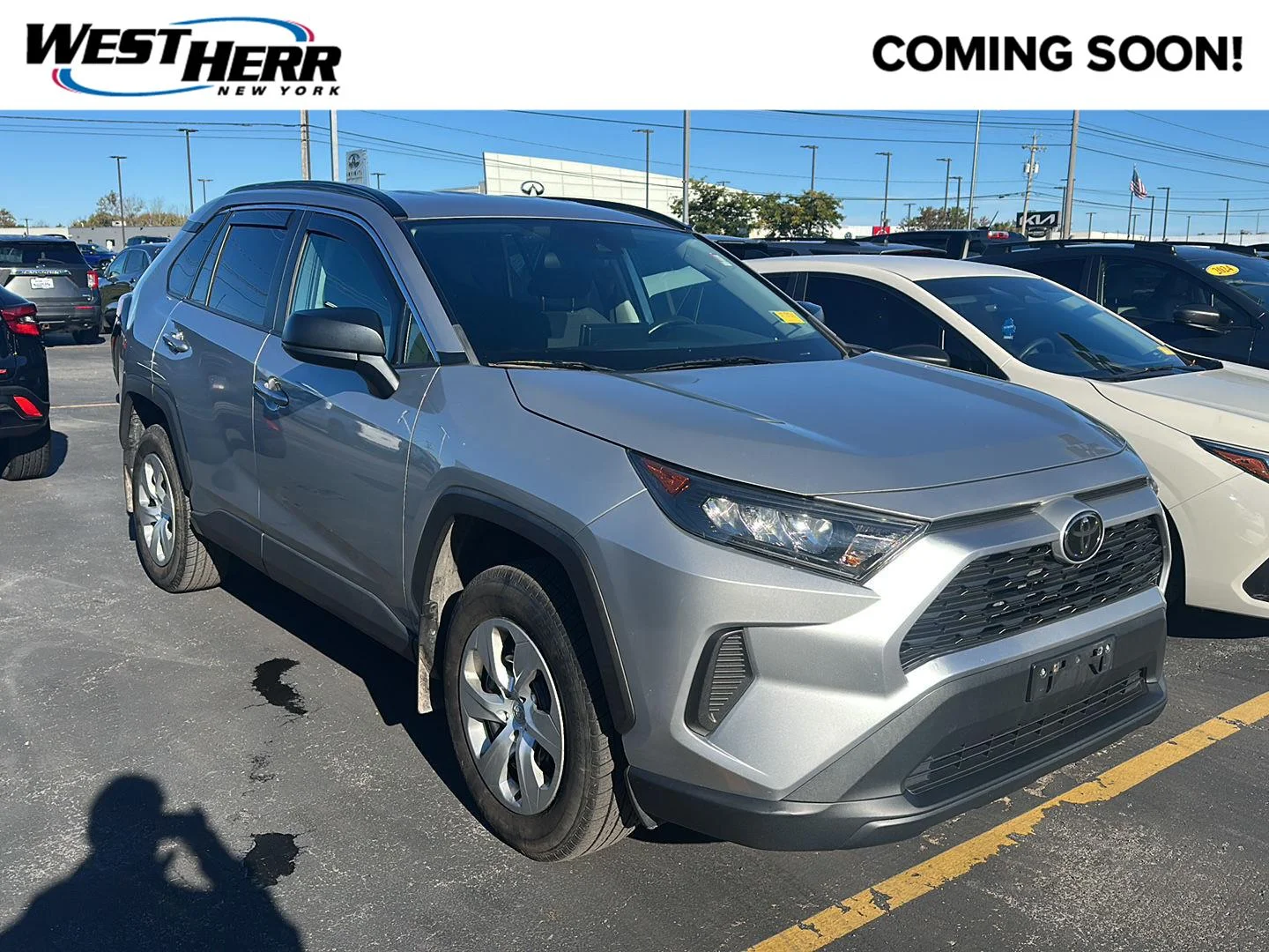 Used 2020 Silver Sky Metallic Toyota LE image 1