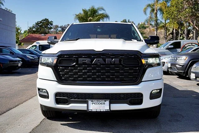 New 2026 Bright White Clear-Coat Exterior Paint RAM Big Horn Night Edition image 4
