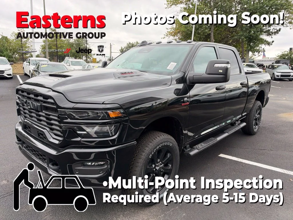 New 2026 Diamond Black Crystal Pearl-Coat Exterior Paint RAM Tradesman image 1