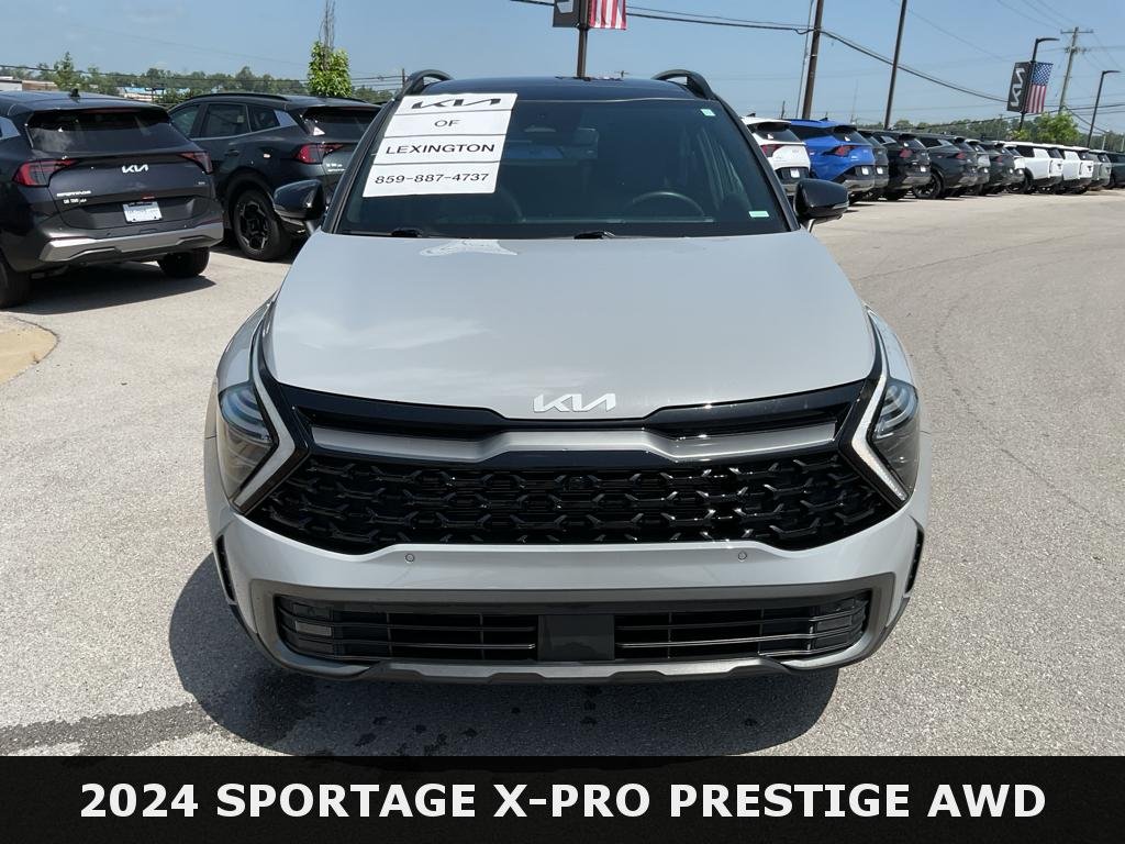 Certified Used 2024 Wolf Gray/Ebony Black Roof Kia X-Pro Prestige image 3