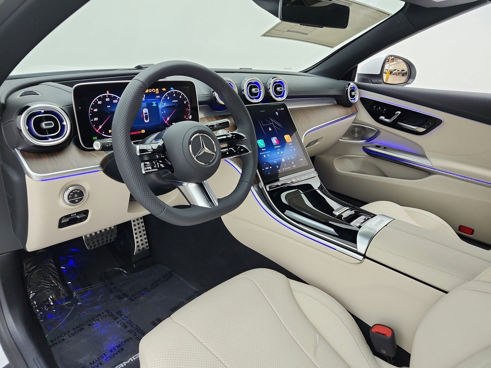 New 2026 MANUFAKTUR Moonlight White Metallic Mercedes-Benz CLE 450 4MATIC® Cabriolet image 25