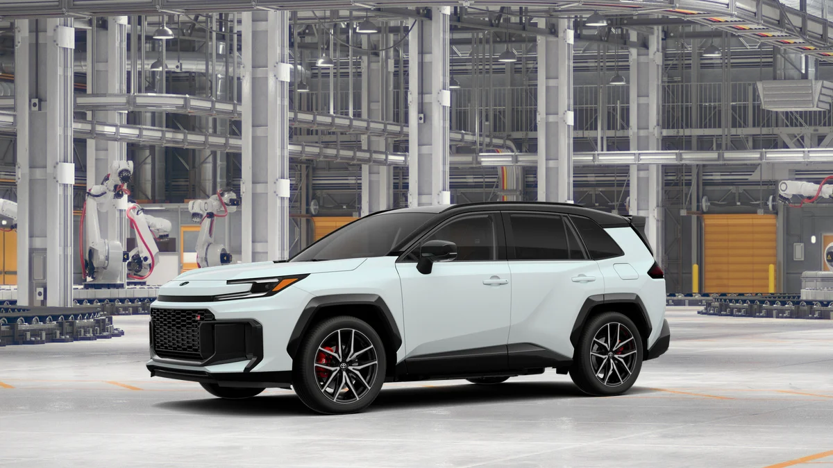 New 2026 Wind Chill Pearl with Midnight Black Metallic roof Toyota GR SPORT image 2