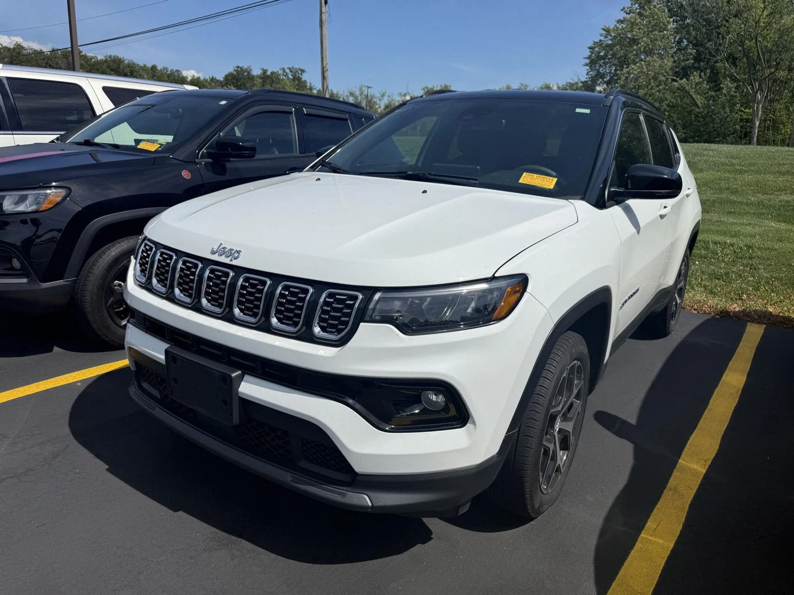 Used 2024 Bright White Clearcoat Jeep Limited image 2