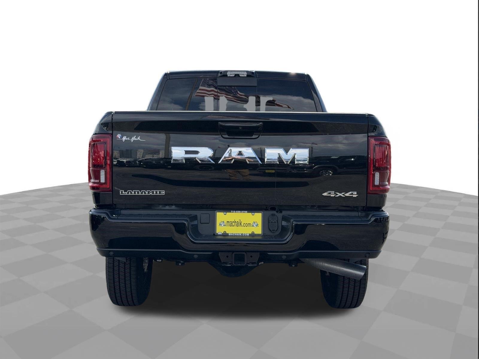 Used 2025 Diamond Black Crystal Pearlcoat Ram Laramie image 4