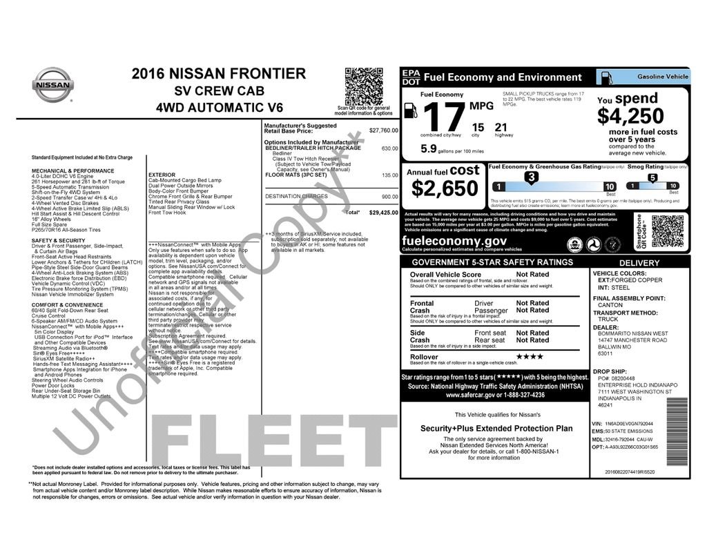 Used 2016 Brown Nissan SV image 9