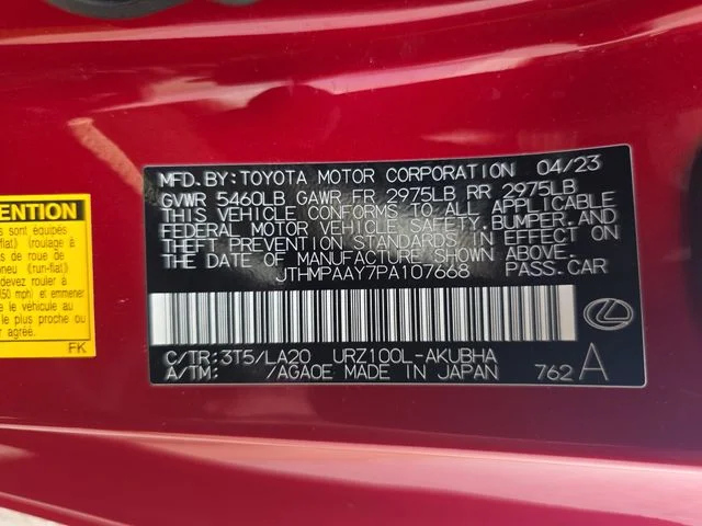 Certified Used 2023 INFRARED Lexus 500 image 40