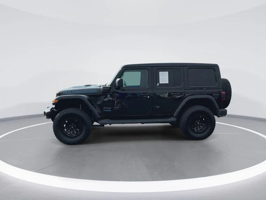 Used 2022 Black Jeep Unlimited Rubicon 4xe image 5
