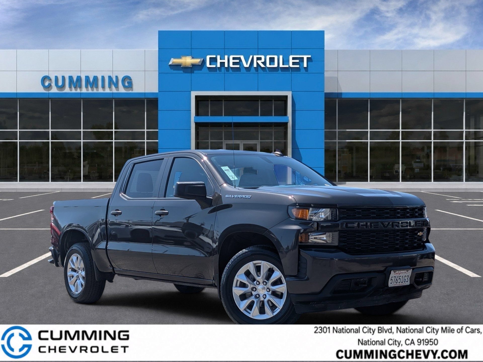 Certified Used 2021 OXFORD BROWN METALLIC Chevrolet Custom image 1