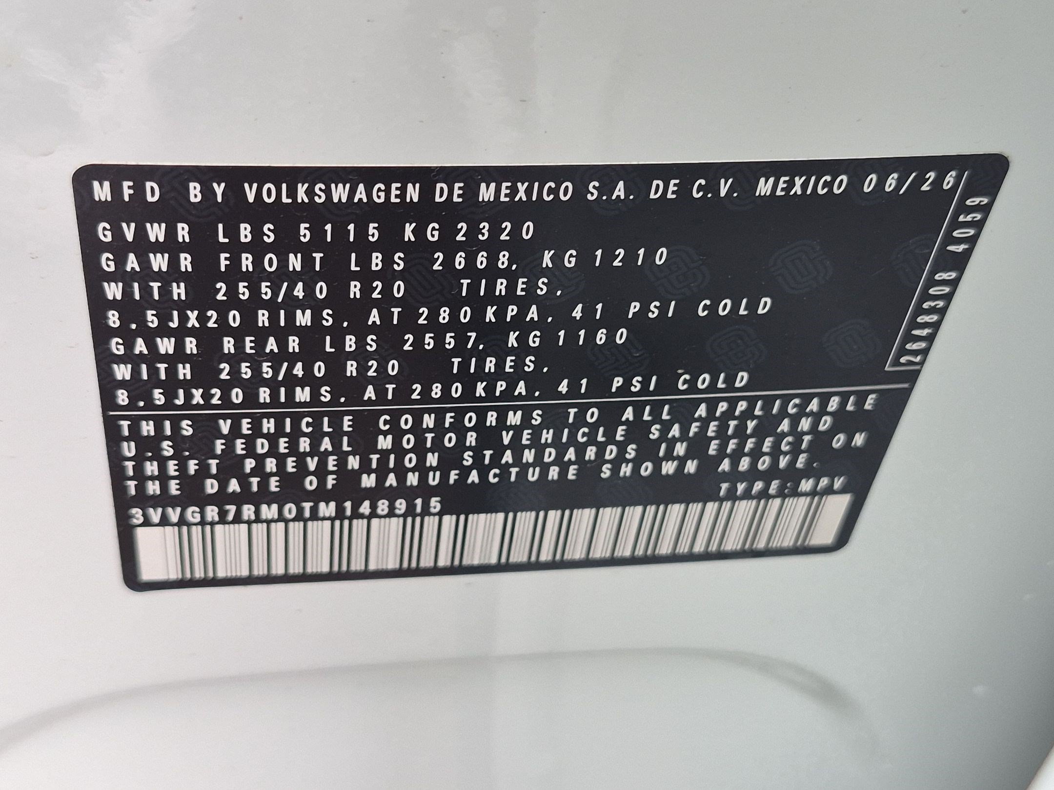New 2026 White Volkswagen SE R-Line Black image 16