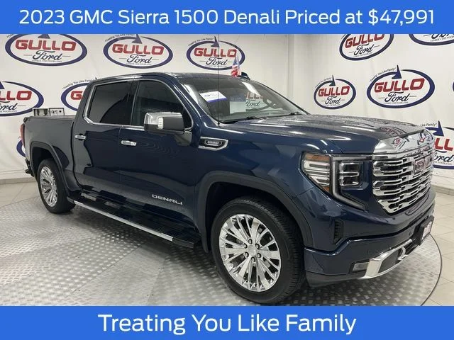 Certified Used 2023 Pacific Blue Metallic GMC Denali image 1