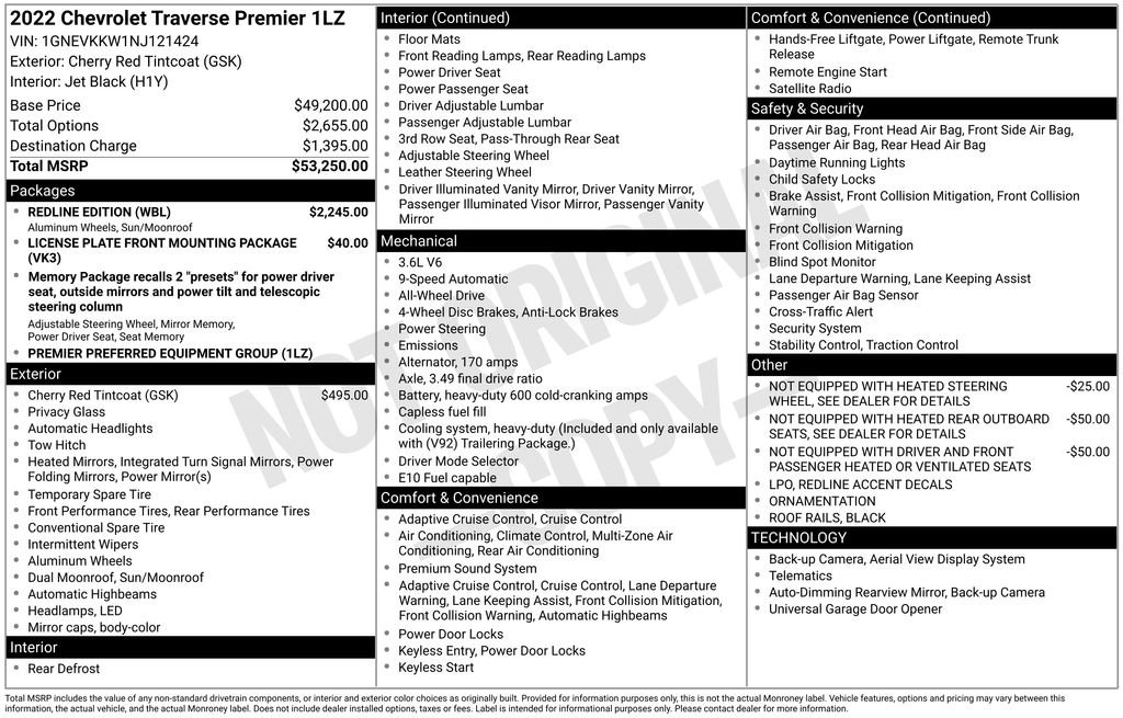 Used 2022 Red Chevrolet Premier image 14