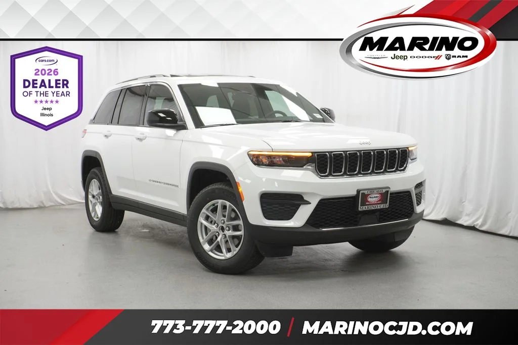 New 2026 Bright White Clear-Coat Exterior Paint Jeep Laredo X image 1