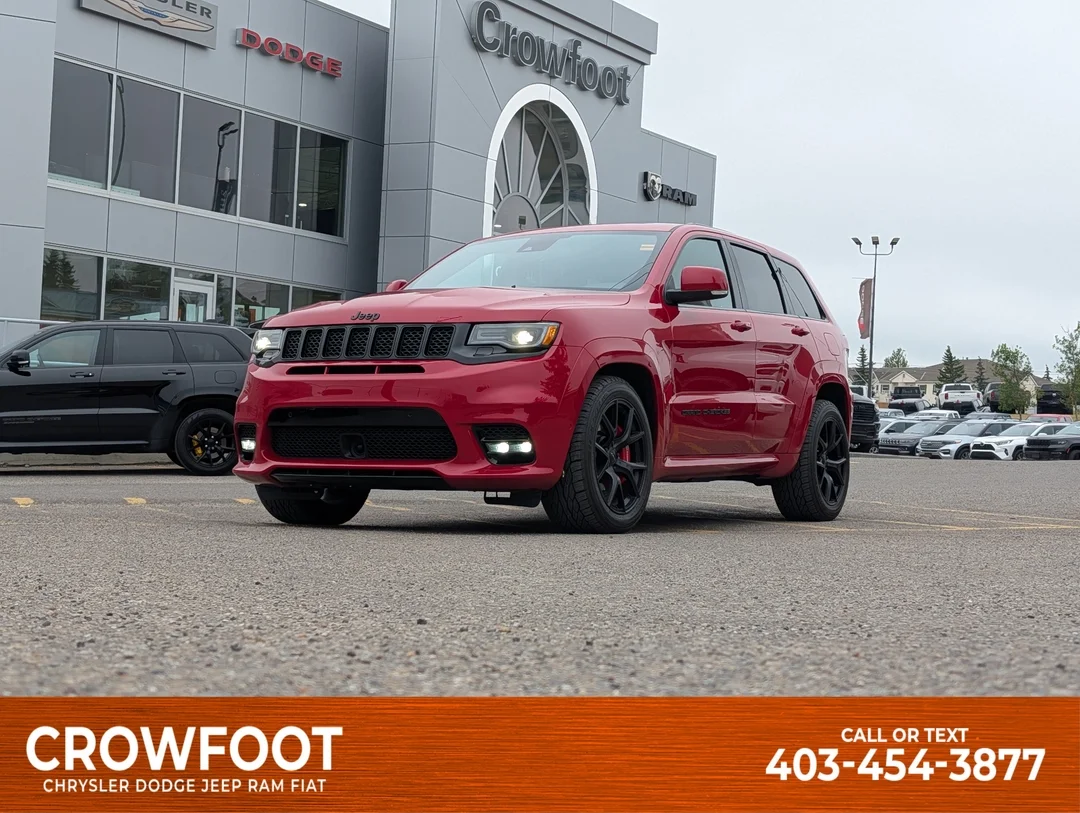 Certified Used 2020 Red Jeep SRT - - 4x4 - Command View Sunroof - Rear DVD - Trailer Tow - 2 Sets Wheels & Tires & More! image 1