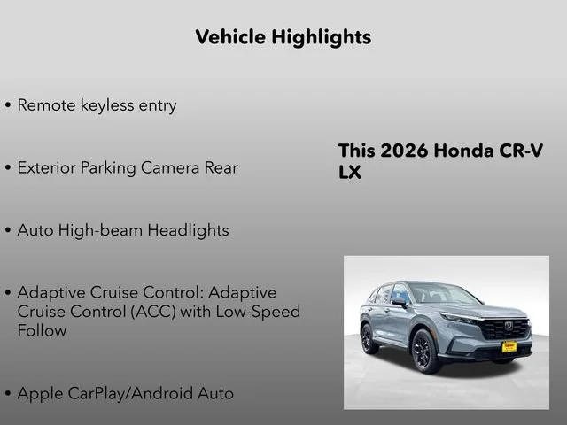 2026 Honda CR-V LX - Photo 30
